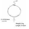 Egito Símbolos da Chave da Vida Cruz Ankh Tornozeleira Aço Inoxidável Pingente Egípcio Pulseira de Tornozelo para Pé de Praia Feminino Joia Presente