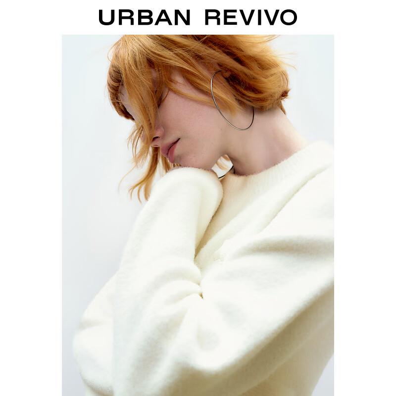 UR Women's 2024 Spring Textured Boat Neck Loose Knit Top