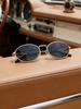 Prada PR65ZS Gold Oval Sunglasses, UV400 Retro Luxury Shades