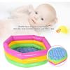 Three Ring Rainbow Foldable Inflatable Swimming Tub Toy Round Pool Baby Waterproof Playhouse Sand Table Fishing Toy Toddler Shower Bath for Children