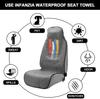 Waterproof Towel Car Interior Seat Cover High Back Bucket Throw Over Slip on Covers for Sport Gym Sweat Stain Protective Mat x1
