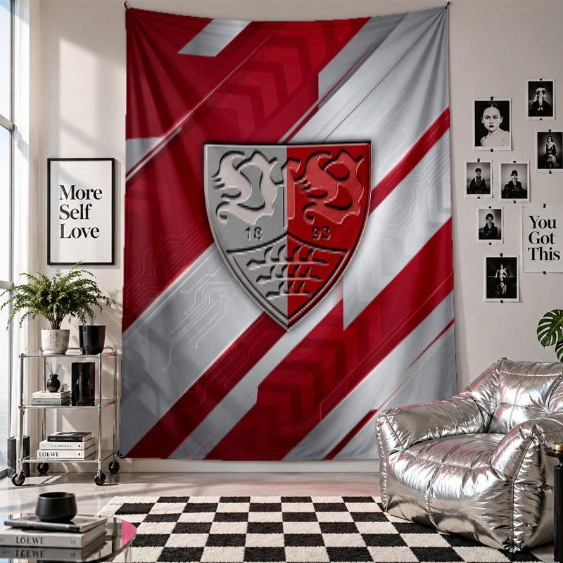 VfB Stuttgart Wall Tapestry Home Decor Wall Hanging Cloth for Bedroom Living Room Background