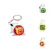 Genshin Impact Seven Elements Keychain Featuring Geo Anemo Electro Dendro Hydro Pyro Cryo Design
