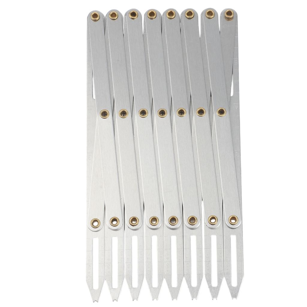 Button Spacing Tool Expandable Sewing Gauge Accessory Metal Construction Lightweight Portable Precise Measurements