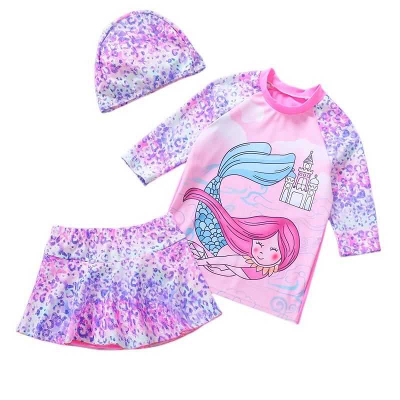 

Соответствует солнечной безопасности: Купите наш комплект бикини с рисунком для девочек с защитой от солнца и соответствующей шапочкой для детей 3–7 лет. 5T