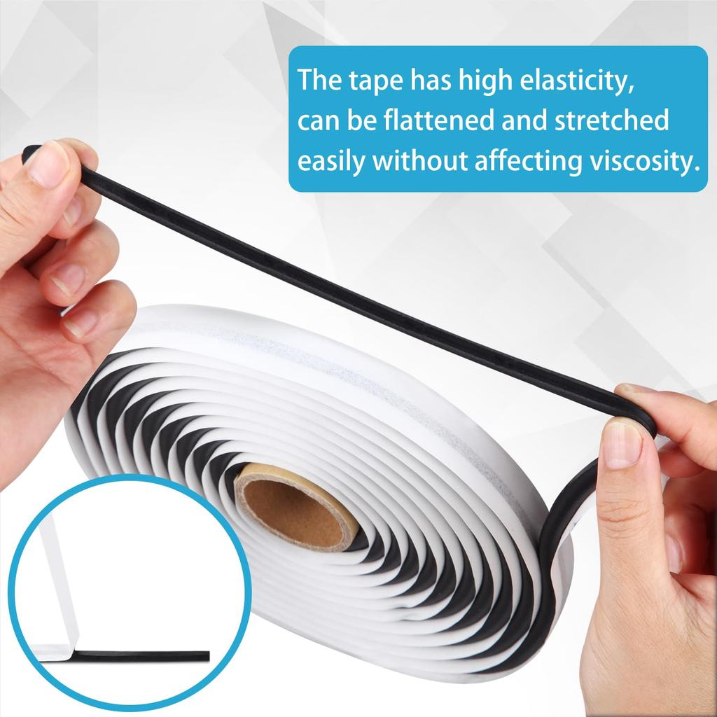 Car Headlight Sealant Black Butyl Sealing Tape Car Sealant 9mm * 4m