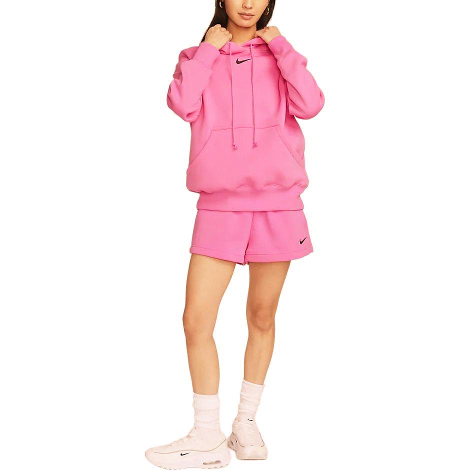 Nike Phoenix Fleece Kapuzenpullover Damen Oberteile Verspielt-Rosa DQ5861-675