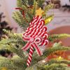 Santa Claus Christmas Lollipop Ornaments Soft Clay Christmas Hanging  Candy Cane Xmas   Gift