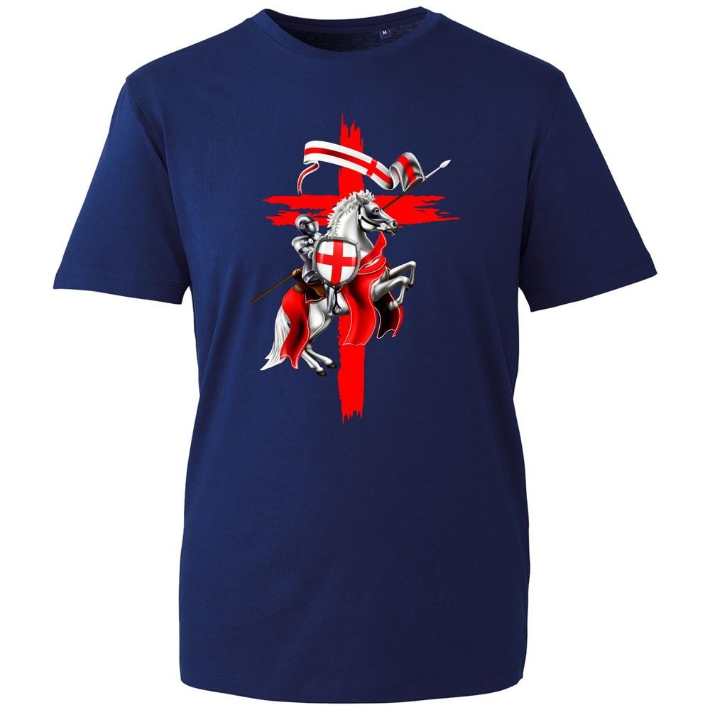St Georges Proud Tshirt England Knight And Horse St Georges Day Unisex Tees S