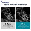 For Seat Leon 2017 2018 2019 Real Soft Carbon Fiber Sticker LHD RHD Car Gear Shift Outer Frame Panel Trim Interior Accessories