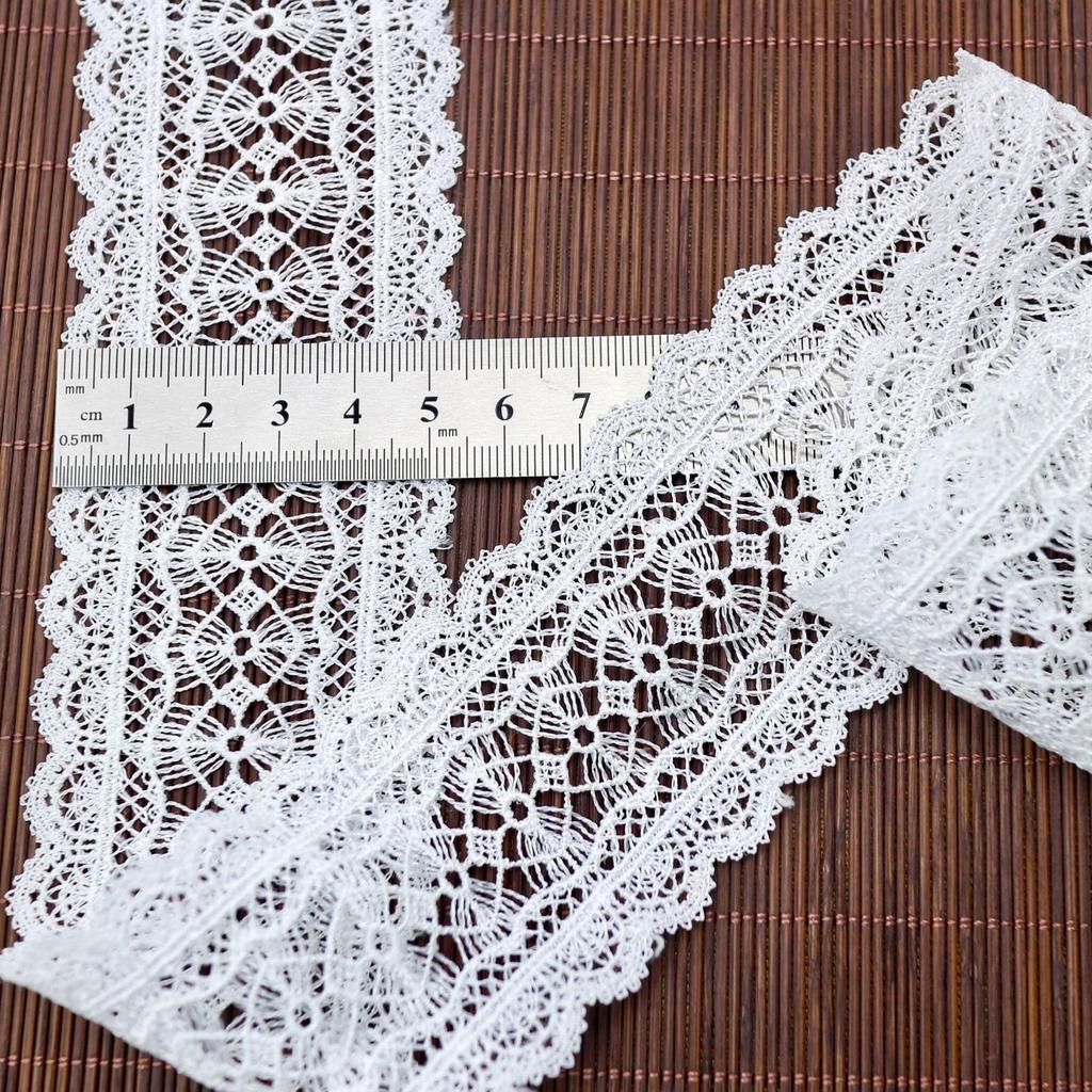 Polyester Thin Thread Embroidery Lace, Water-Soluble Barcode Children'S Clothing Dress Accessories