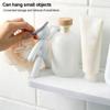 White Color Wall-Mounted Storage Rack Plastic Material Kitchen Spice Organizer  Home Storage
