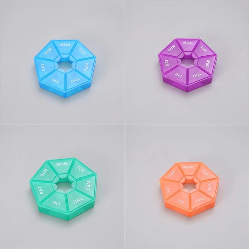 1-4pcs Mini Small Portable Travel Vitamin Pill Box Pills Cases Container Organizer Storage Tablets Grids Medicine Fish Oils