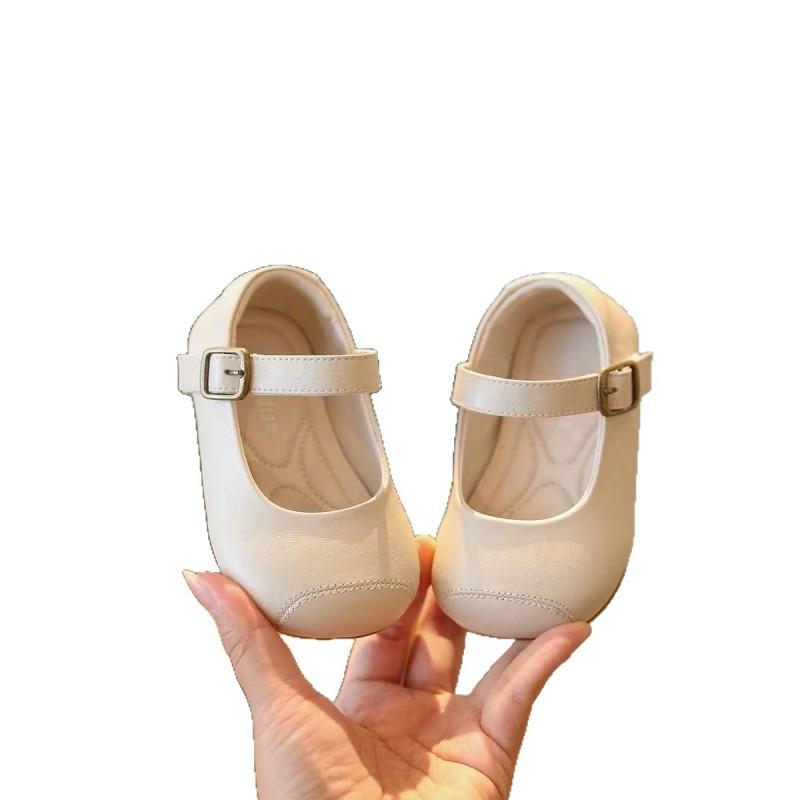 Soft Sole Toddler Girls Princess Shoes 1 Old Baby First Walkers 2026 Low Cut Mary Janes In Beige Black Brown Red