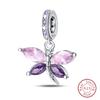 Charms Luminous Firefly Stars Cherry S925 Silver Pendants Beads 3mm DIY Party Christmas Fine Jewelry Making Gifts