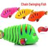 Colorful Wind-Up Clockwork Swinging Cartoon Fish Toy