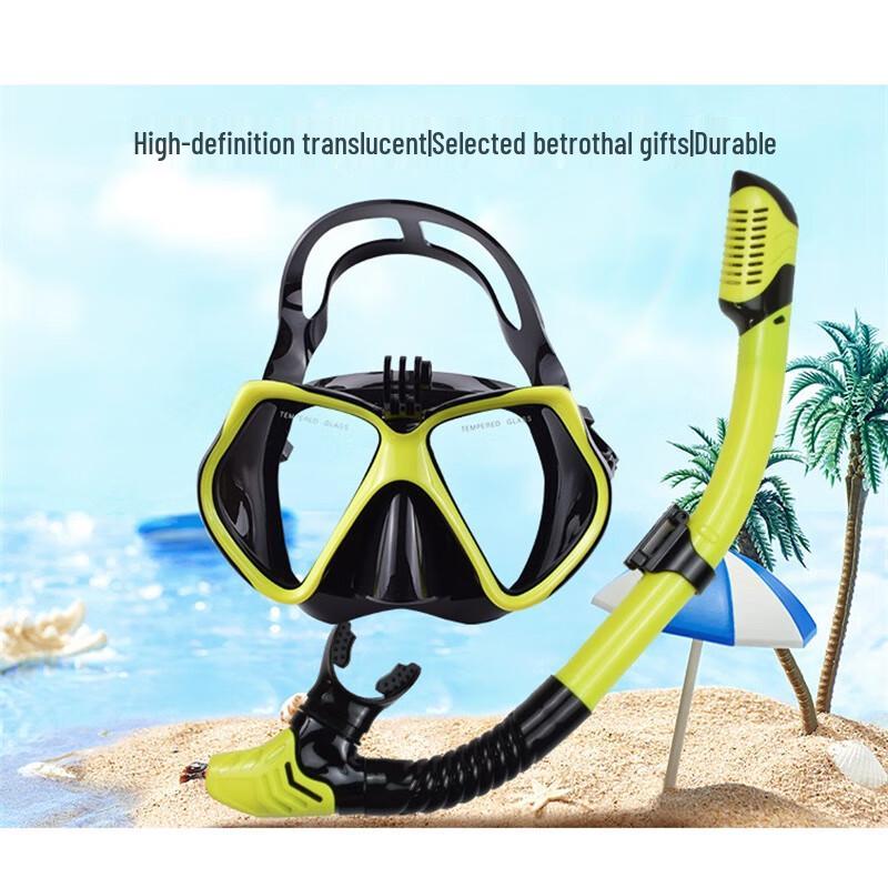 

YBLKJ Tempered Glass Diving Mask & Snorkel Set