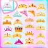 50 Neue Sticker für Kinder Niedliche Cartoon Prinzessin Liebe Krone Kreative Form Traum Krone Graffiti