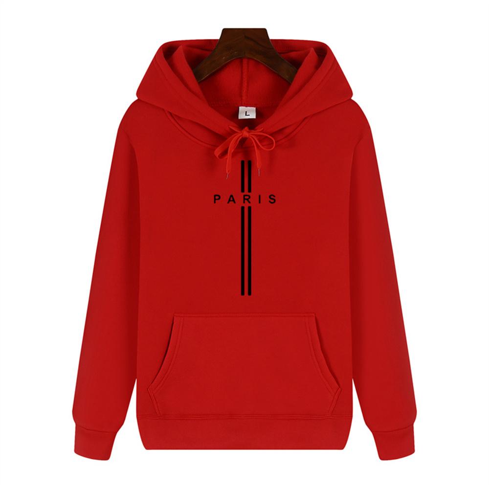 Simple Personality Printed Autumn and Winter Comfort Plus Cashmere Men's High Quality Casual Fashion Warm Street Hoodie