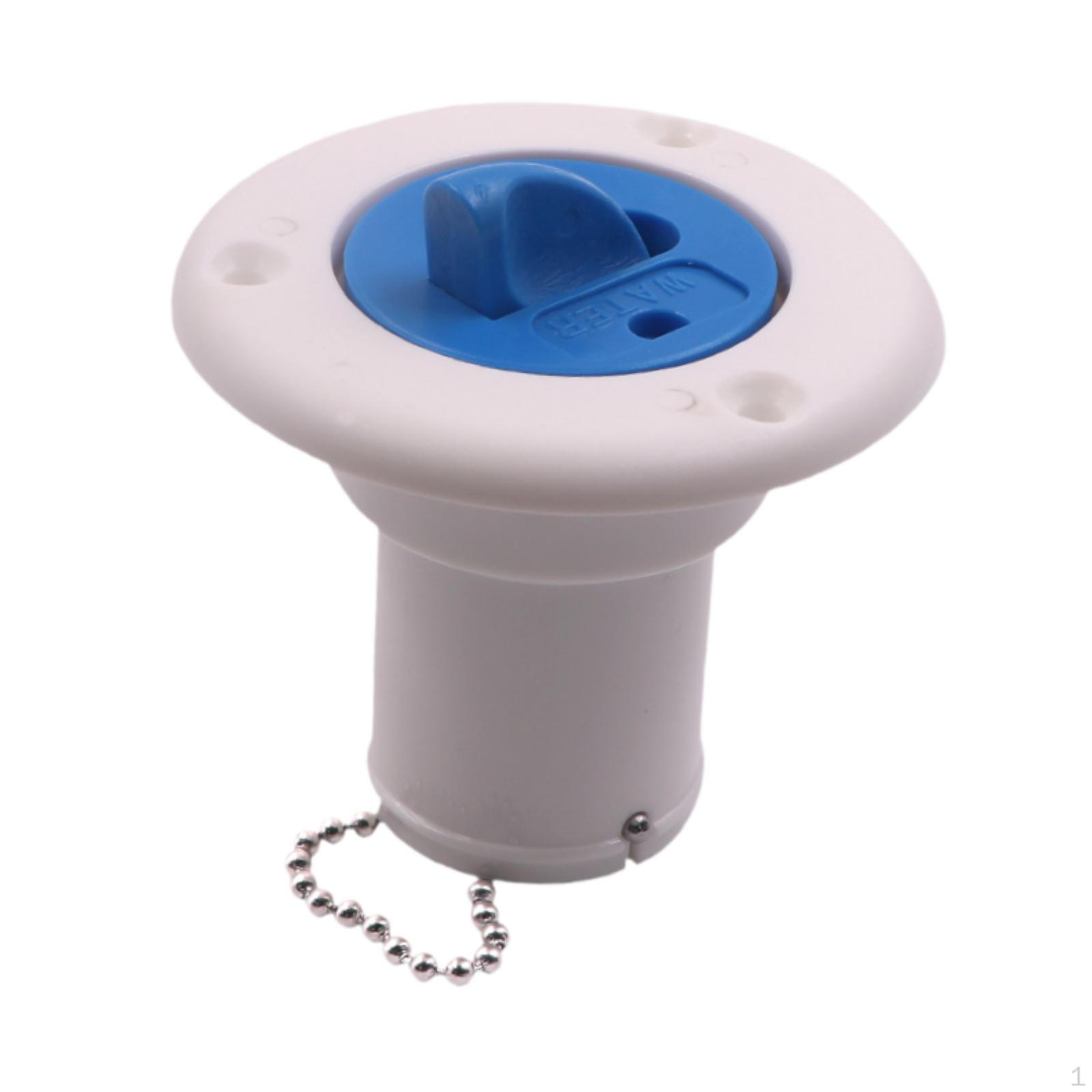 

Палубный заливной порт для лодки Впуск воды для RV Простая установка Заливной фитинг для замены White Blue