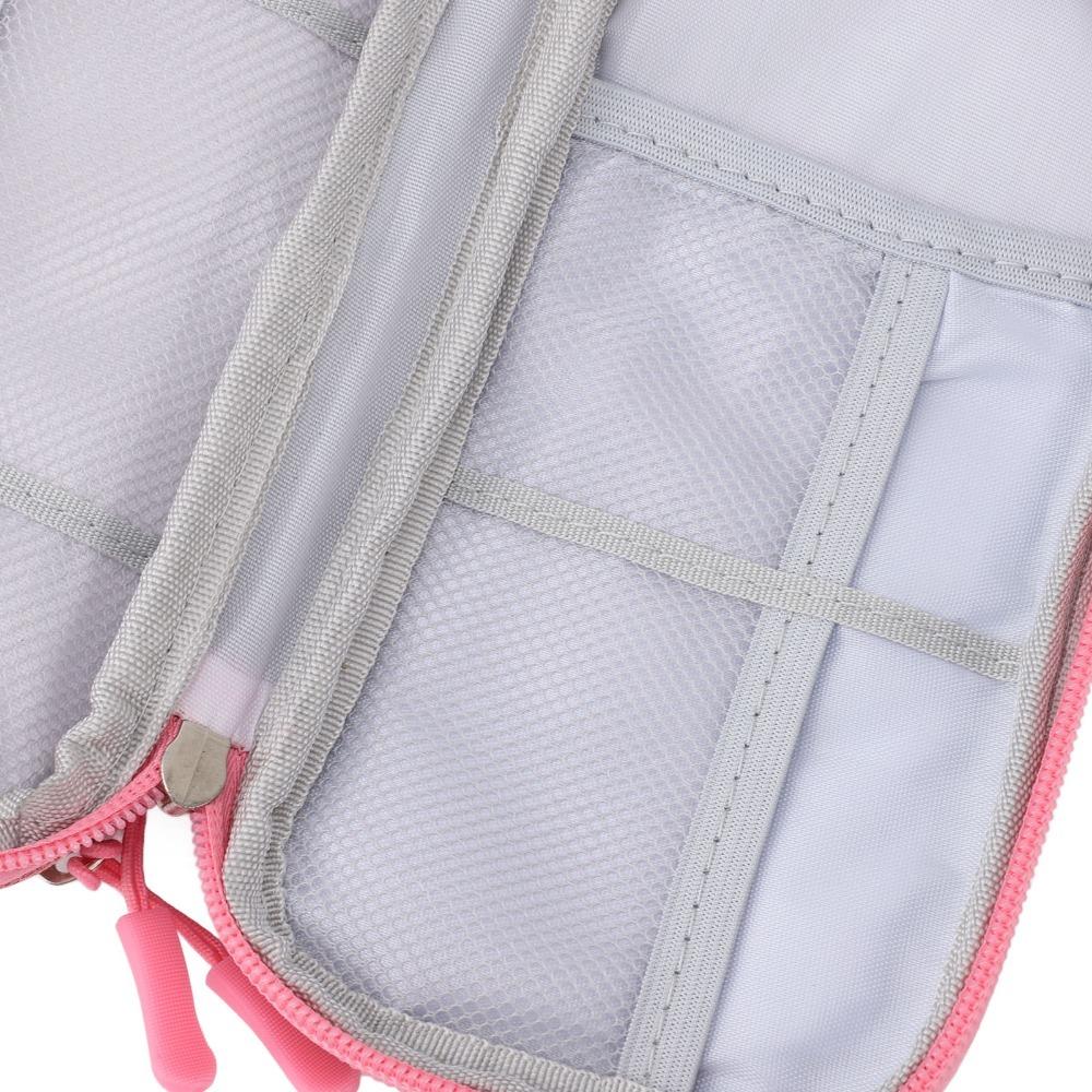 Mesh Pockets Manicure Tool Pouch Multi Layer Electronic Accessory Bag  Personal Item Organization