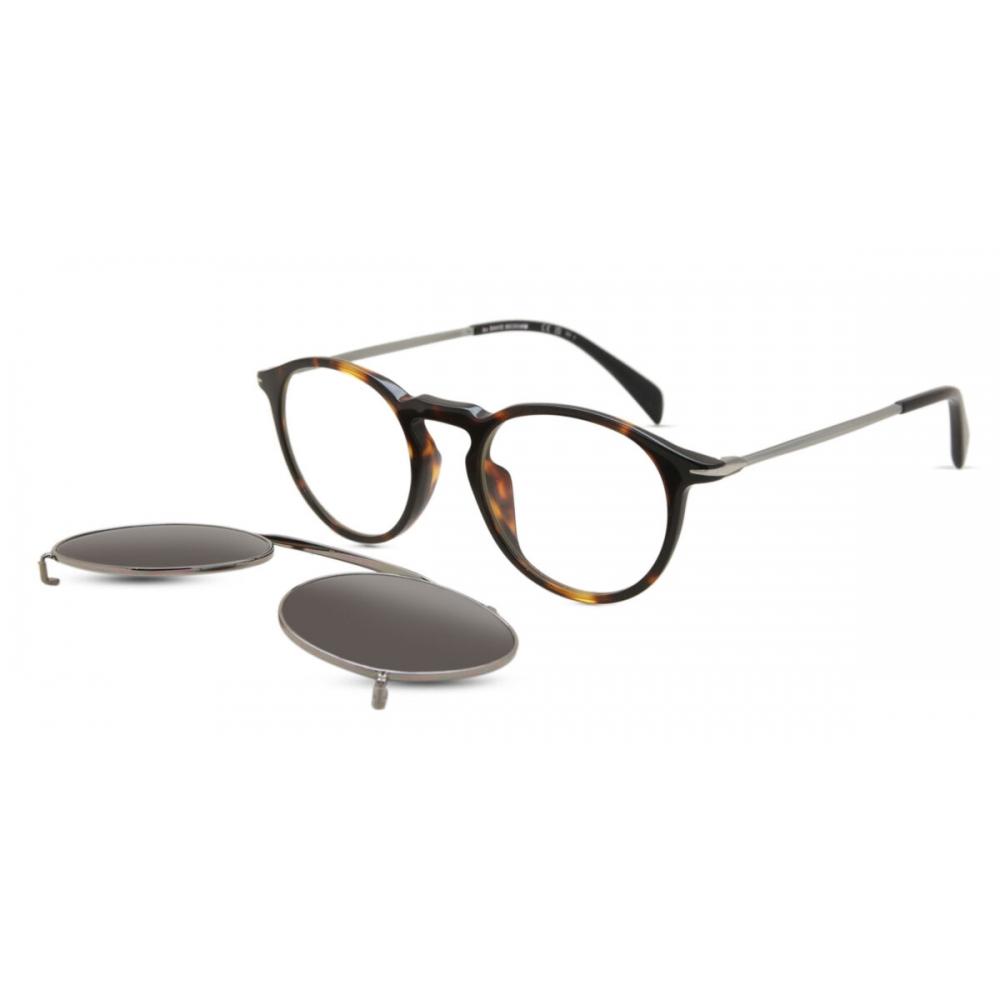 

David Beckham Db 1003 G Cs With Clip On 086 Ir Unisex eyeGlasses Dark Tortoise/49-21-150