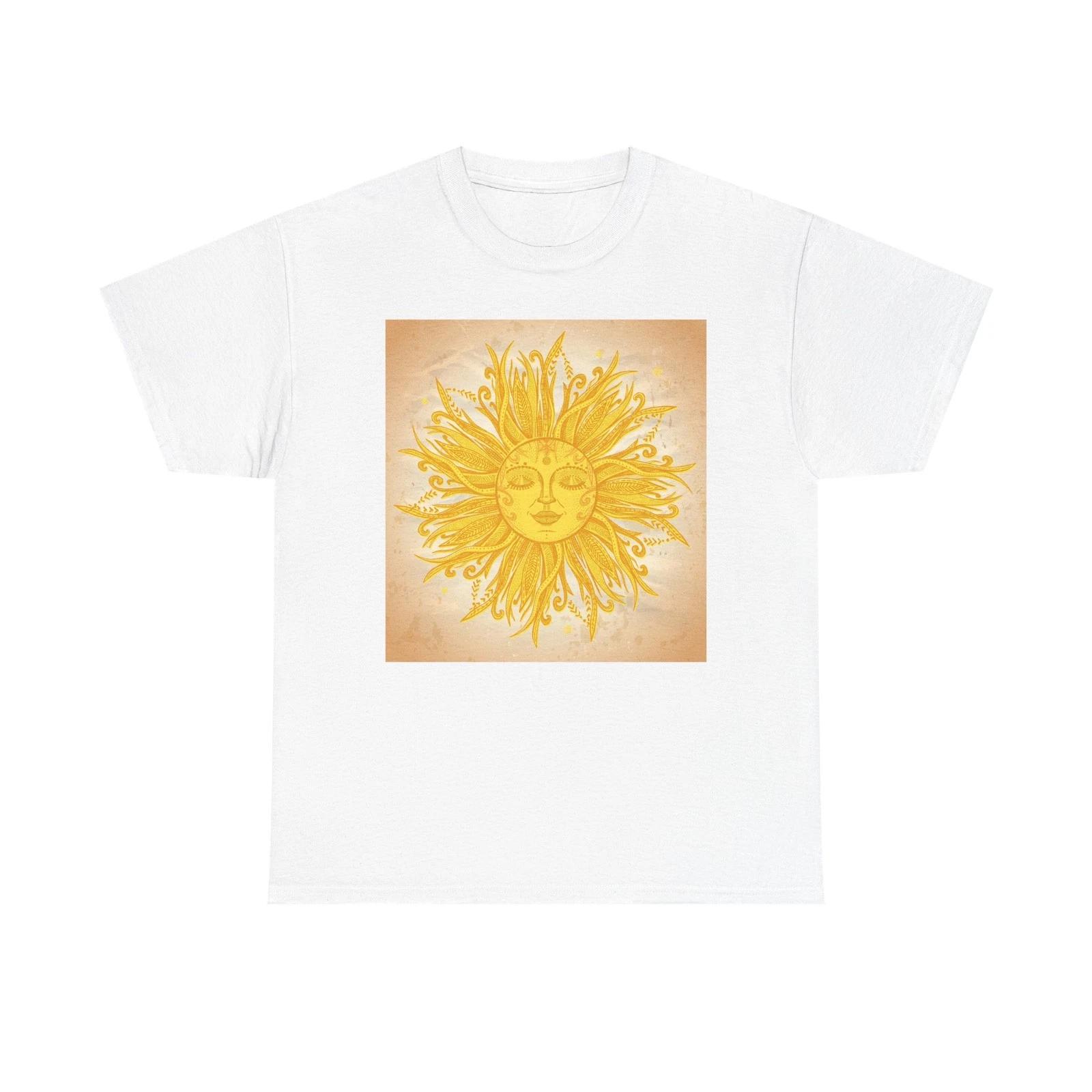 Vintage Sun Face graphic tee | Sunburst Illustration T-Shirt XL