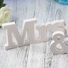 3Pcs/set Sign Mr & Mrs Wooden Ornaments Wedding Decoration Decoration Props  Married Party