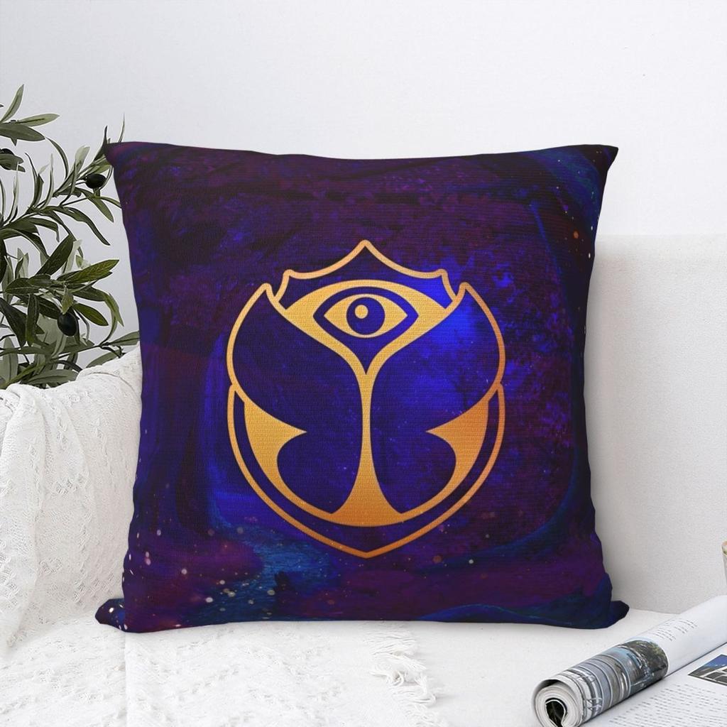 Tomorrowlandd Pillow Case Electronic Music Festival Cushion Covers Polyester Decor Throw Pillow Case Cover For Car 45*45Cm