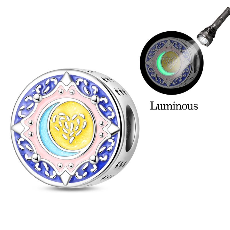 New 925 Silver Sun Stars And Moon Charms Beads For Women Fit Bracelet DIY Birthday Party Jewelry Gifts