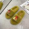 Christmas Elk Cotton Slippers For Women New Halloween Bedroom Soft Winter Indoor Shoes Warm Closed Toe Plush Cotton Slippers