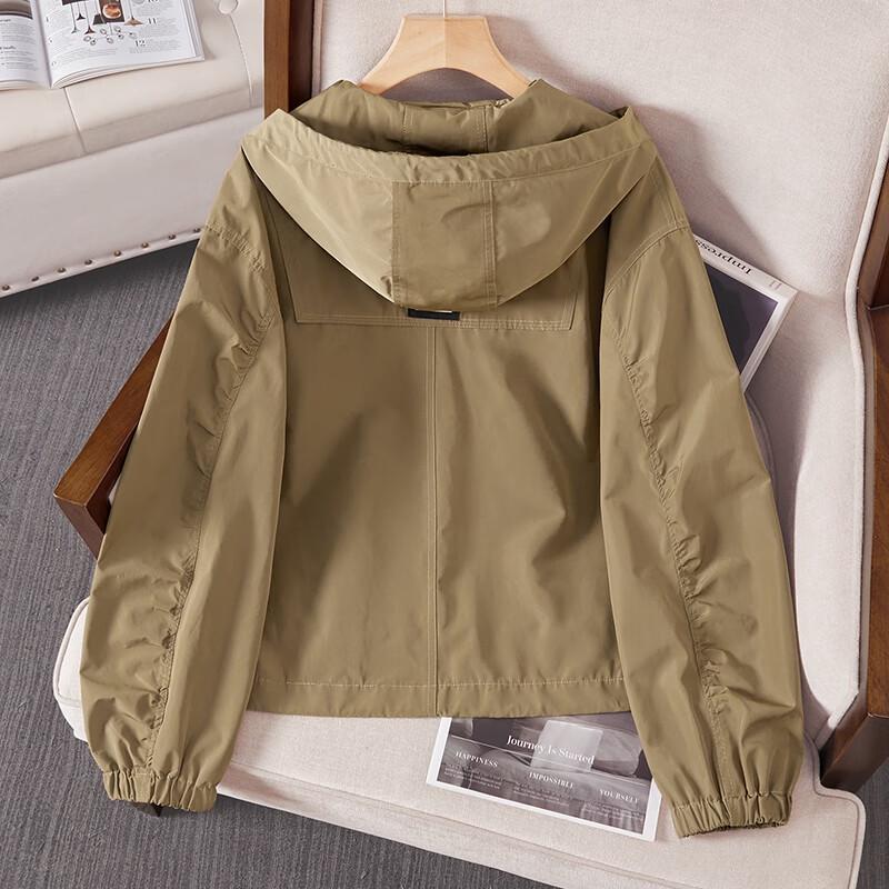 Women's Hooded Workwear Casual Jacket