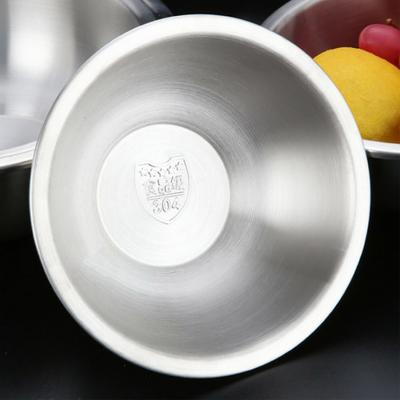 Stainless Steel Round Thicken Salad Baking Egg Mixing Bowl  Home Kitchen Utensil