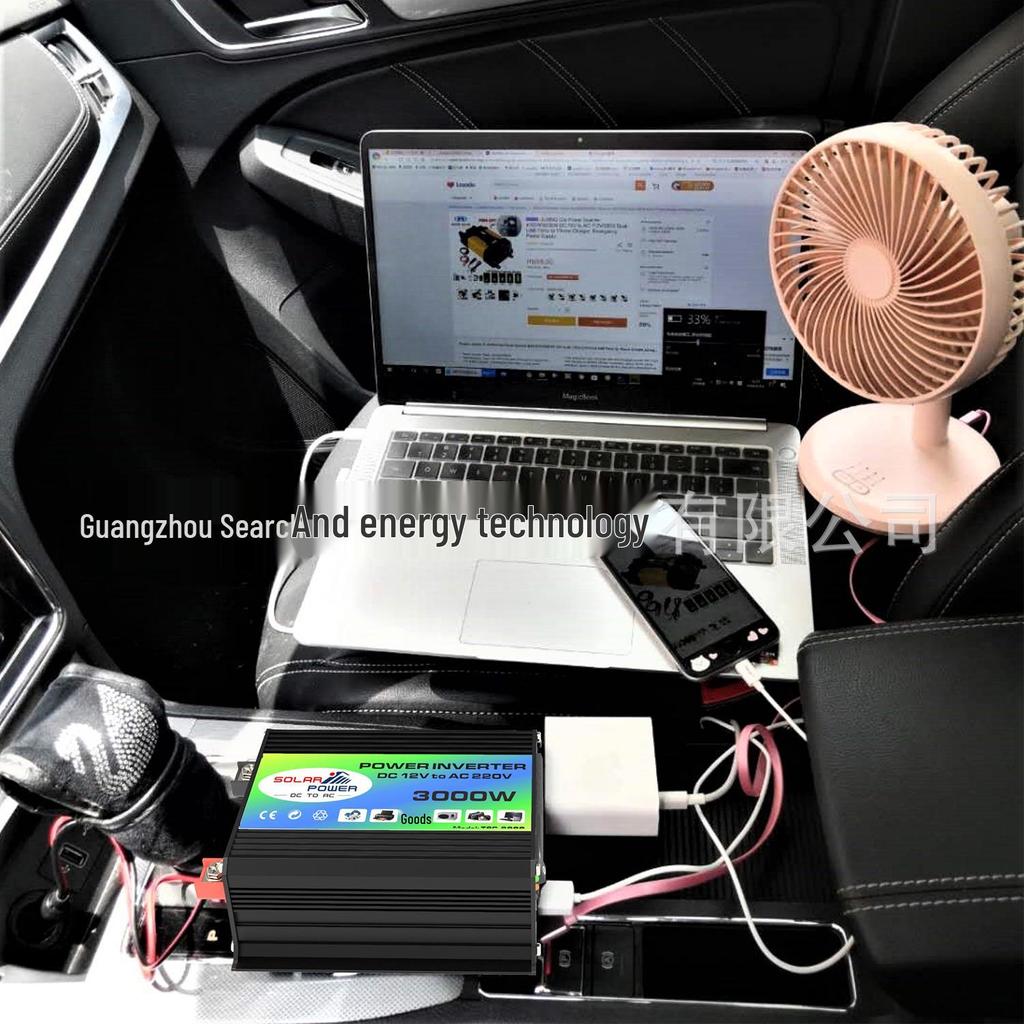 Car Power Inverter 300W 12V To 110V/220V with Dual USB Ports