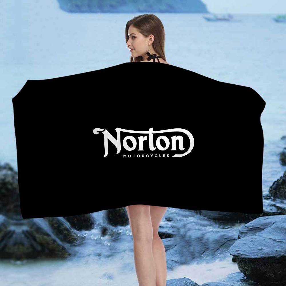 N-NORTONS Motorcycle Big Microfiber Beach Towels Quick Dry Towel Sand Beach Towels Pool Towel For Travel Swim Pool Yoga