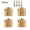 MEREPACCOR 6/8/10/12 MM Heavier Brass 12MM Wheel Hex Extended Adapter for RC Crawler Traxxas TRX4 TRX-4