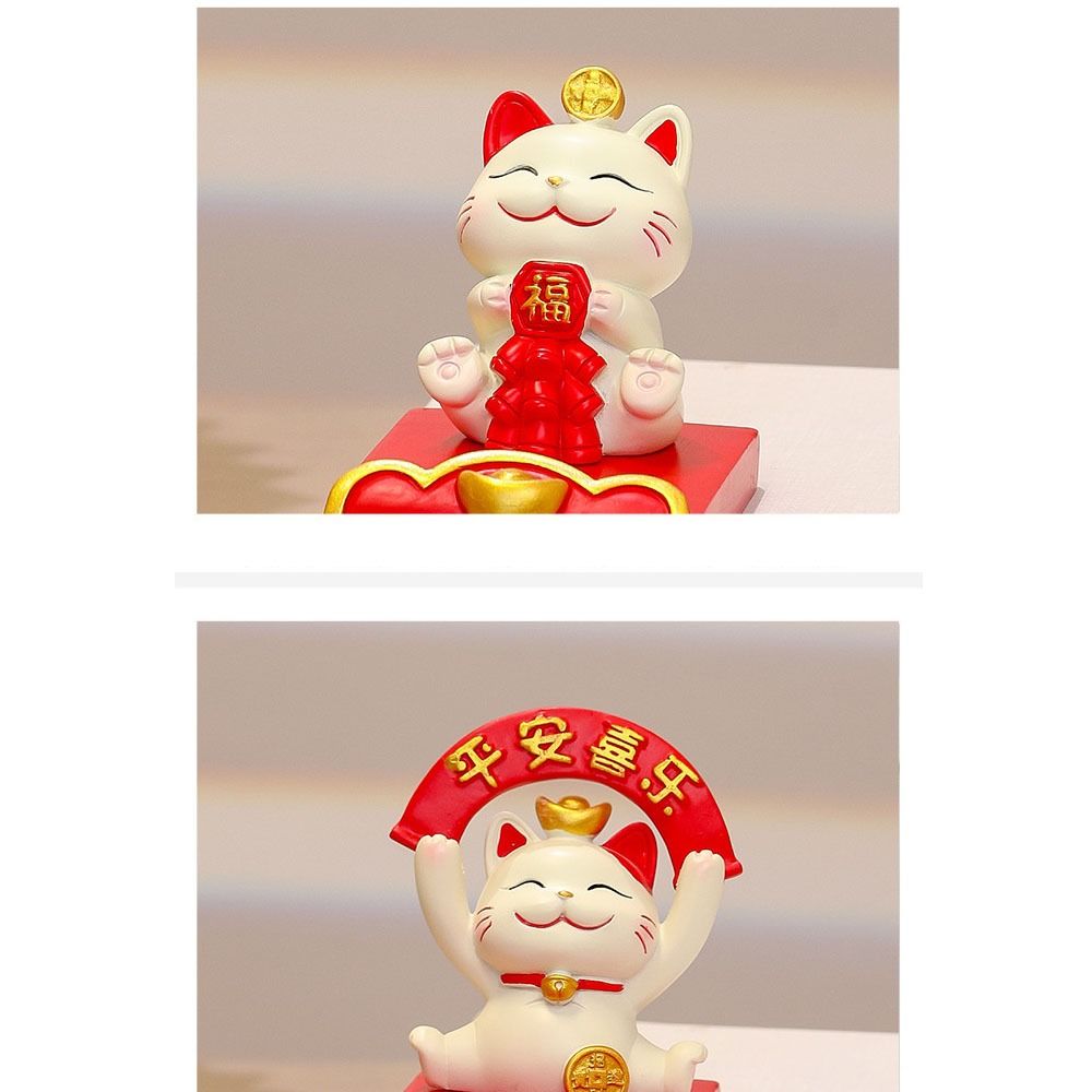 Chinese Style Lucky Cat Phone Holder Cute Cell Phone Bracket  Living Room Decoration