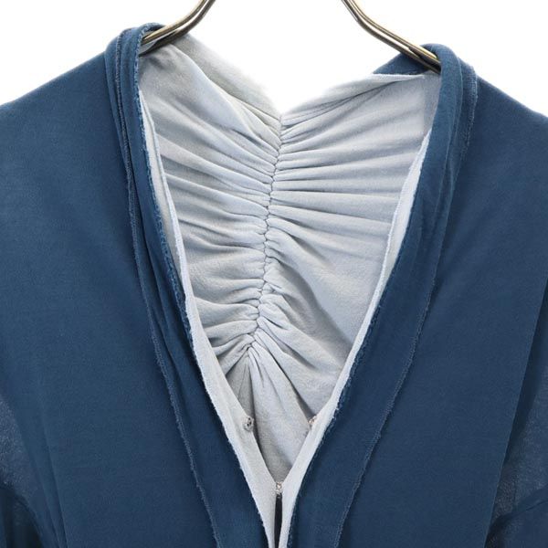 YOHJI YAMAMOTO+NOIR Long sleeve design Cut 3 Blue Women Used