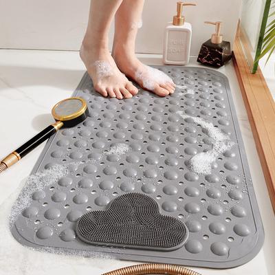 New TPE Bathroom Non-slip Mat, Household Shower Room Bath, Water-proof Massage Mat, Sucker Mat