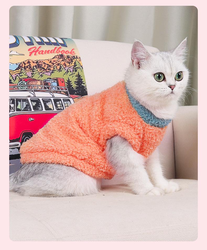 Cozy Cloud Velvet Cat Apparel: Thickened, Soft, and Warm for Autumn and Winter