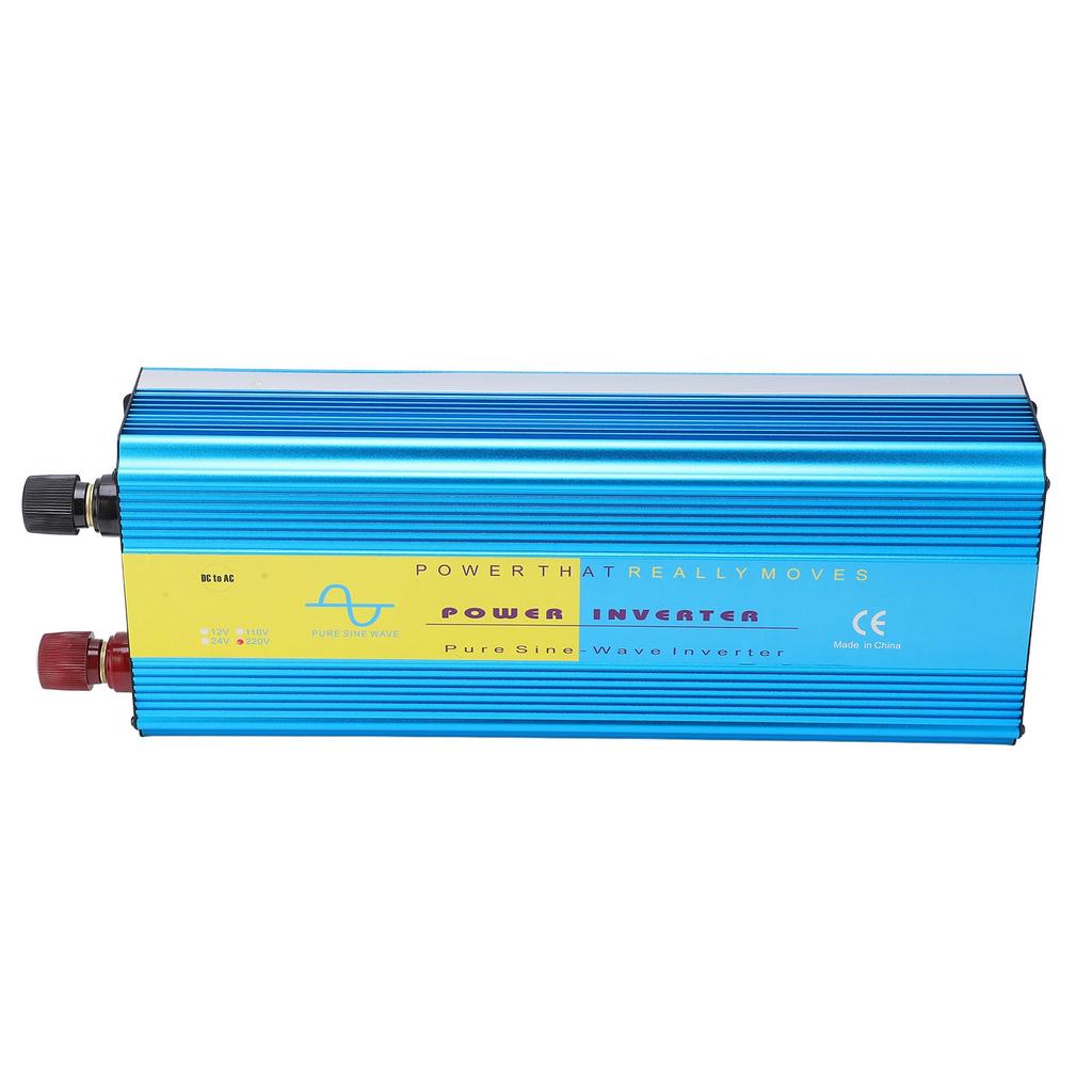 4000W DC12V Inverter LCD Display Dual Universal Plug 2 Cooling Fans Pure Sine Wave Converter for Car Outdoor