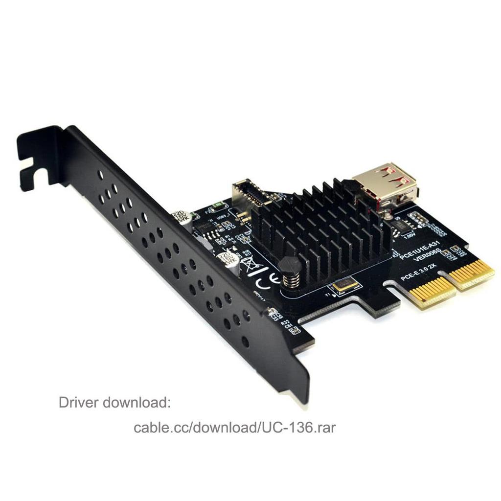 cablecc USB Front Panel Socket and USB To Express Card Adapter for Motherboard 3.1 2.0 PCI-E