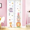 Little Animals Flowers Clouds Height Chart Wall Sticker Kids Room Living Room Wall Decoration Growth Ruler