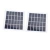 2 Pcs Portable Solar Panel 2W 6V Mini Solar Cells High Conversion Efficiency for Household Lighting