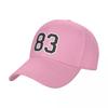 Schwarzes Trikot Sportnummer dreiundachtzig Fußball Baseballkappe Golfhut Echter Sonnenhut Für Kinder Kinderhut Unisex Damen