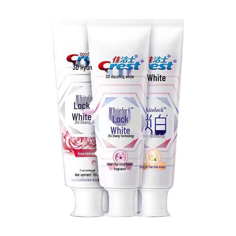 

Crest 3D White Toothpaste Flavor Trio Pack