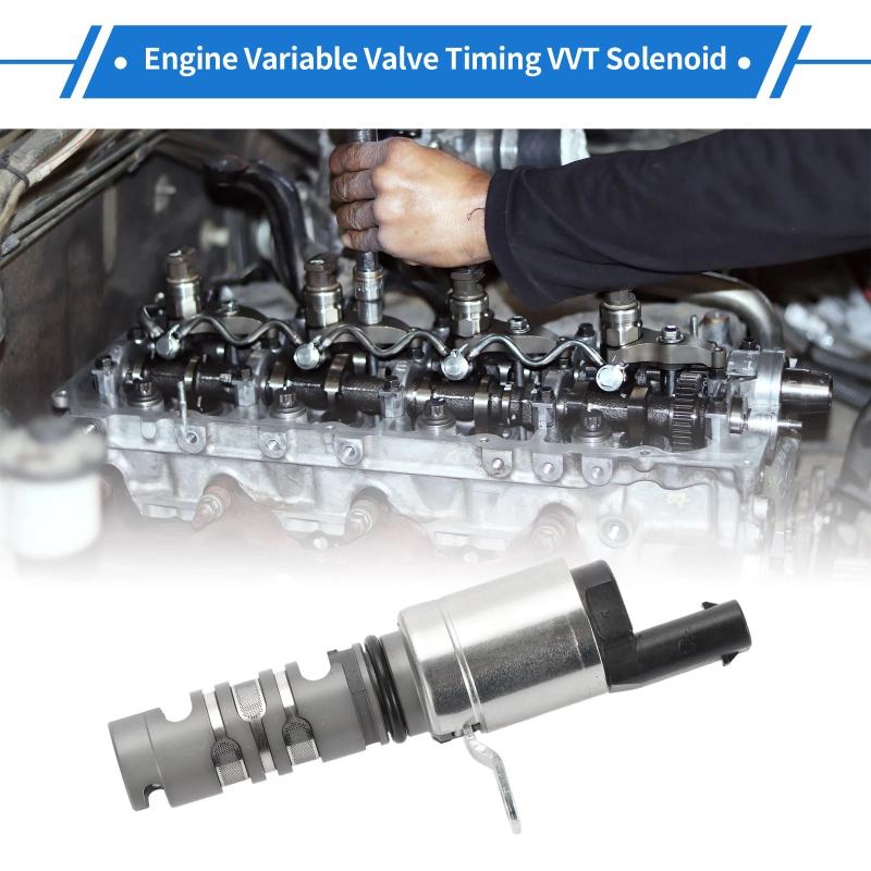 Car Engine VVT Solenoid 1 Pcs OE 04E906455D Compatible for A3 Golf Enhance Power Delivery