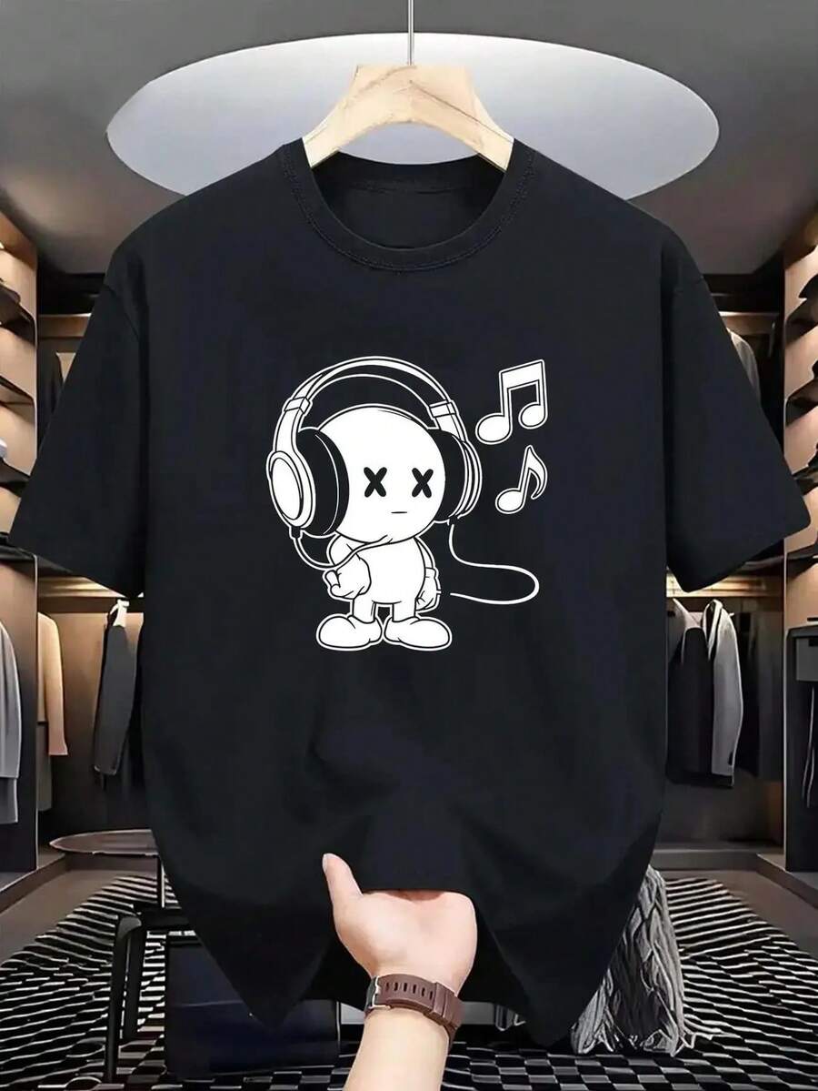 

Fashionable Printed Unisex s T-Shirt, Simple Tailoring Highlights Masculinity XL