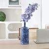 Blue Ceramic Vase Kiln-transformed Porcelain Pot Flower Vase Flower Arrangement Accessories Terrarium Home Decoration