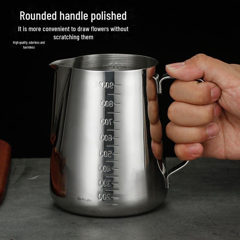 Messbecher aus 304 Edelstahl mit konischer Öffnung für Kaffee, Wachsschmelzen und mehr